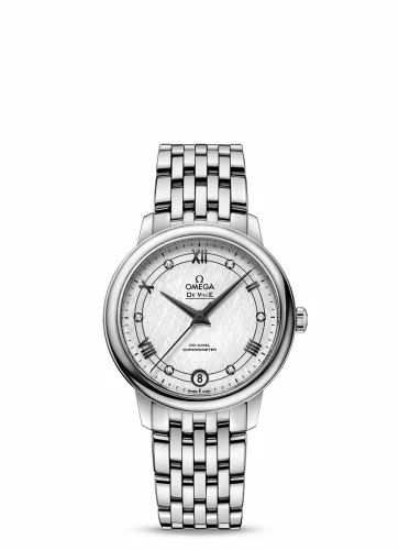 Omega De Ville Prestige Co-Axial 32.7 Stainless Steel / Vintage Silk Silver / Bracelet 424.10.33.20.52.002 (42410332052002)